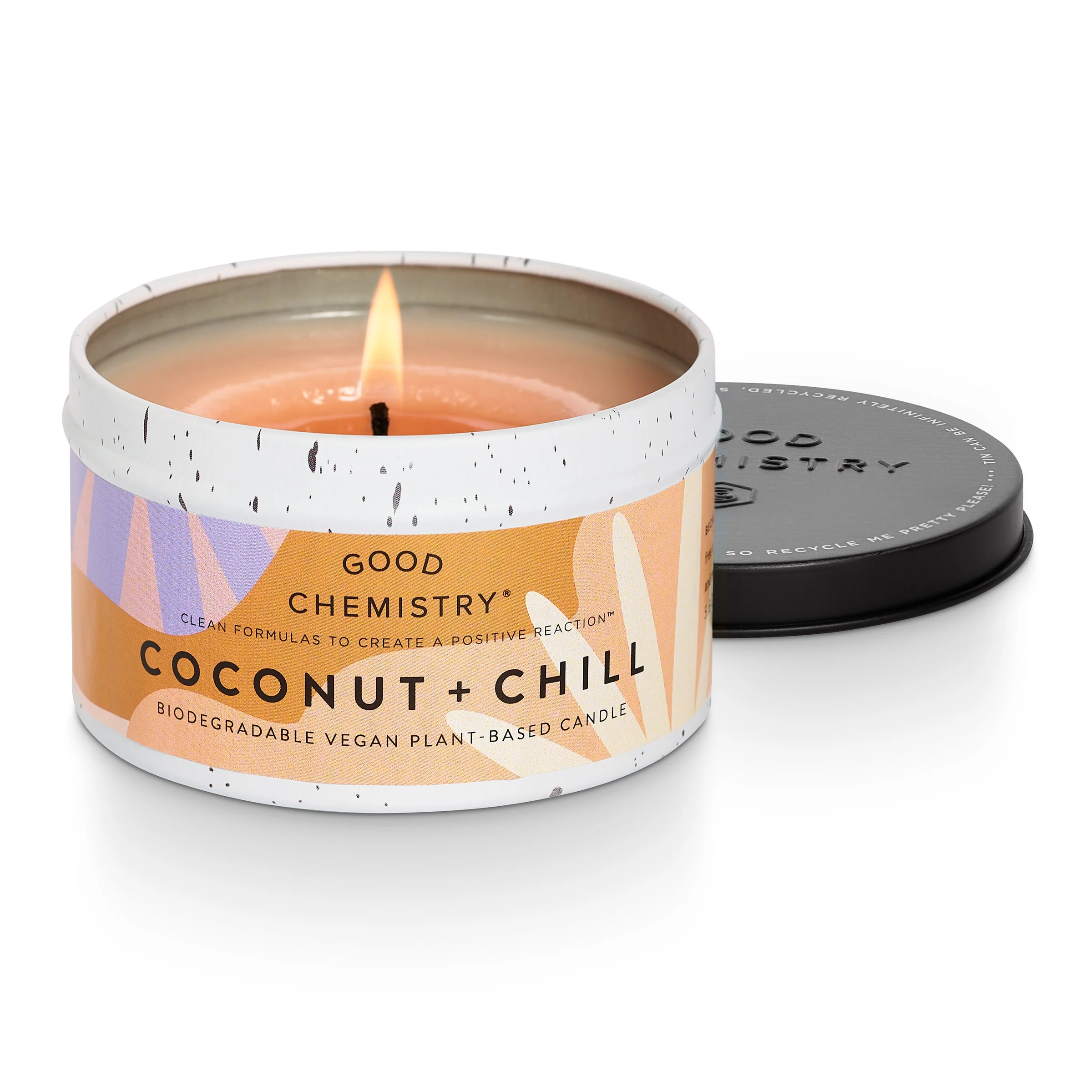 Coconut + Chill Recyclable Tin Candle - Image 3