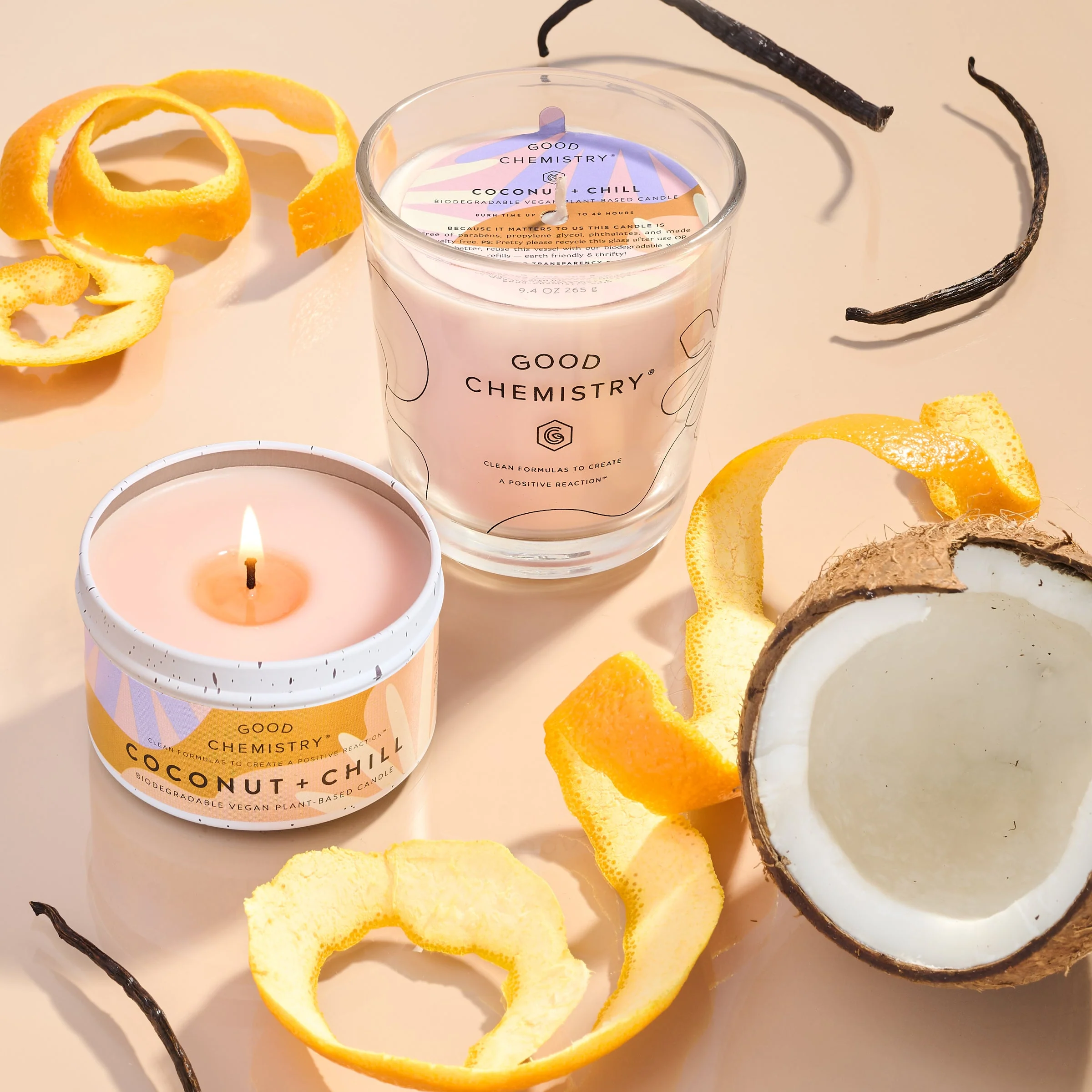 Coconut + Chill Recyclable Tin Candle - Image 5