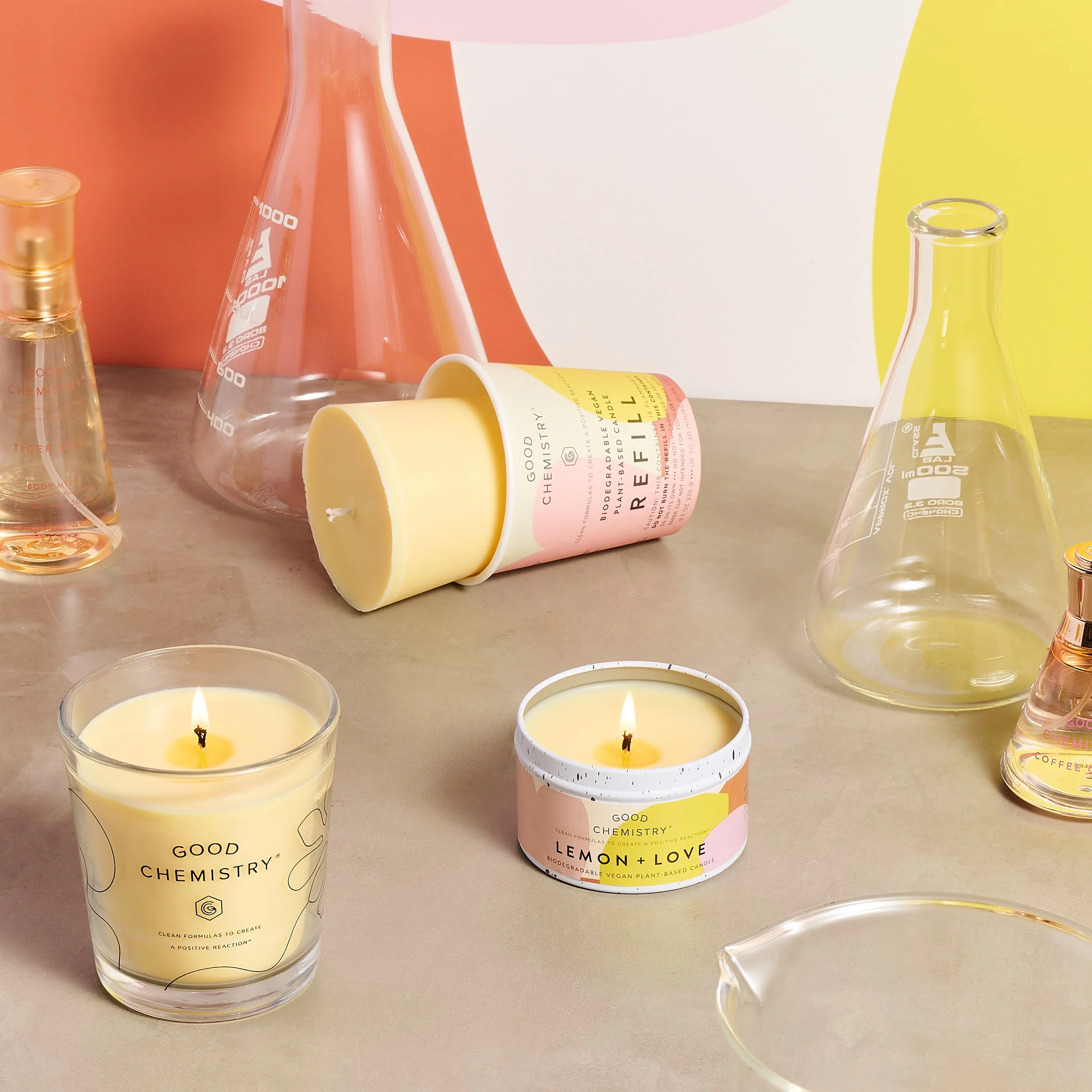 Lemon + Love Recyclable Tin Candle - Image 6